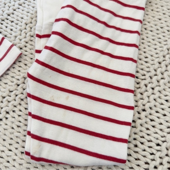 Old Navy Dinosaur Print Red & White Stripped Toddler Pajama Set 3T - Picture 4 of 4